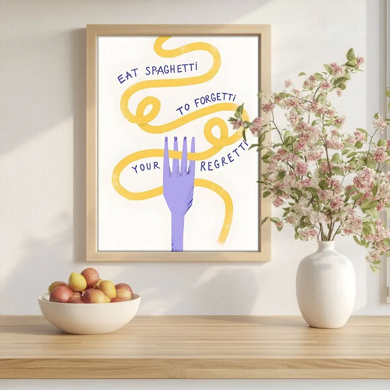 NoodleLoop Archival Canvas Wall Art - Brown media 1