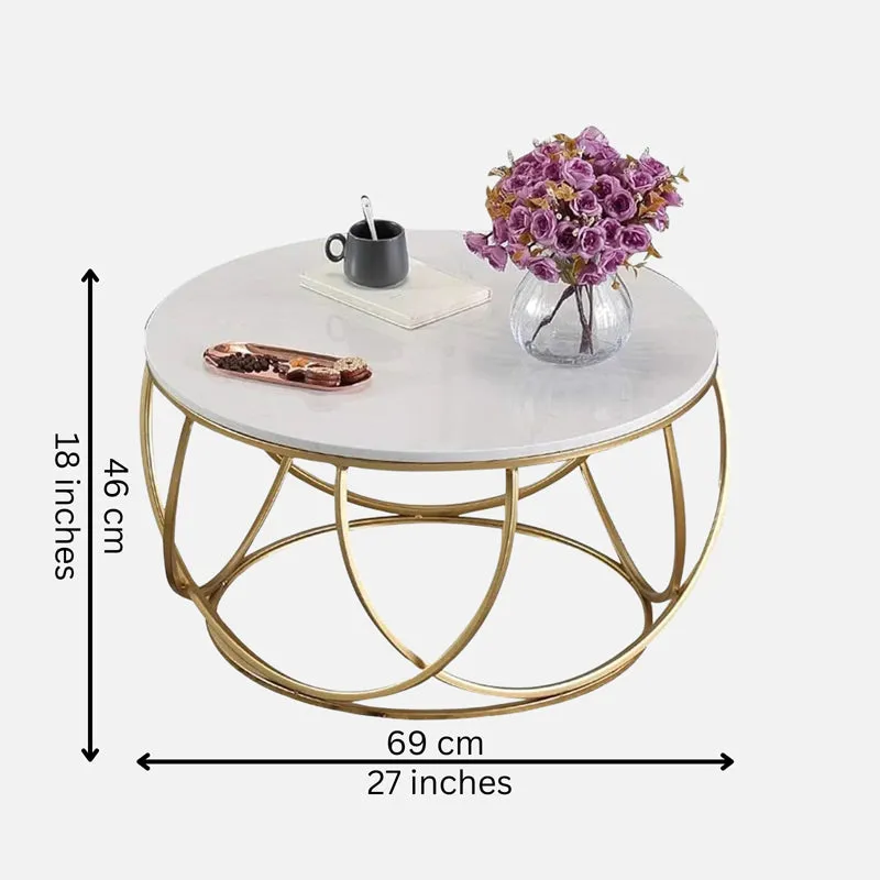 Mirage Orb Accent Table with Marble Top media 6