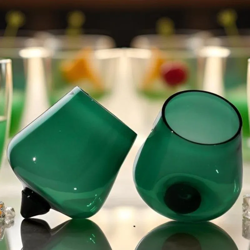 Emerald Luxe Goblet Glasses(210 mL) - Set Of Two media 1