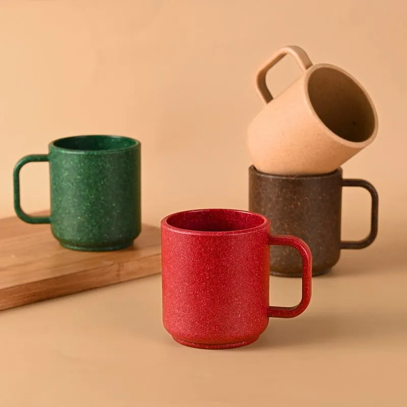 Crystalbrew Rice Husk Coffee Mug (350 mL Each) - Set Of Four media 1