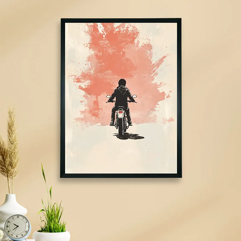 Rider Silhouette Wall Art With Resin Frame media 3