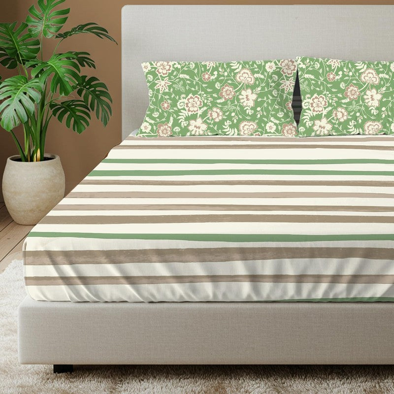 Urban Space Mridula Classic Cotton Bedsheet - 144 TC media 3
