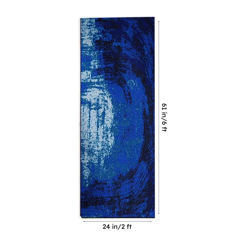 Alera Abstract Micro Fiber Runner Rug - Blue media 8