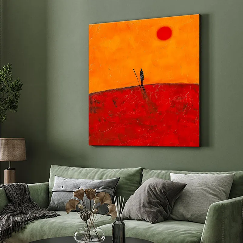 Man In Dessert Wall Painting media 4