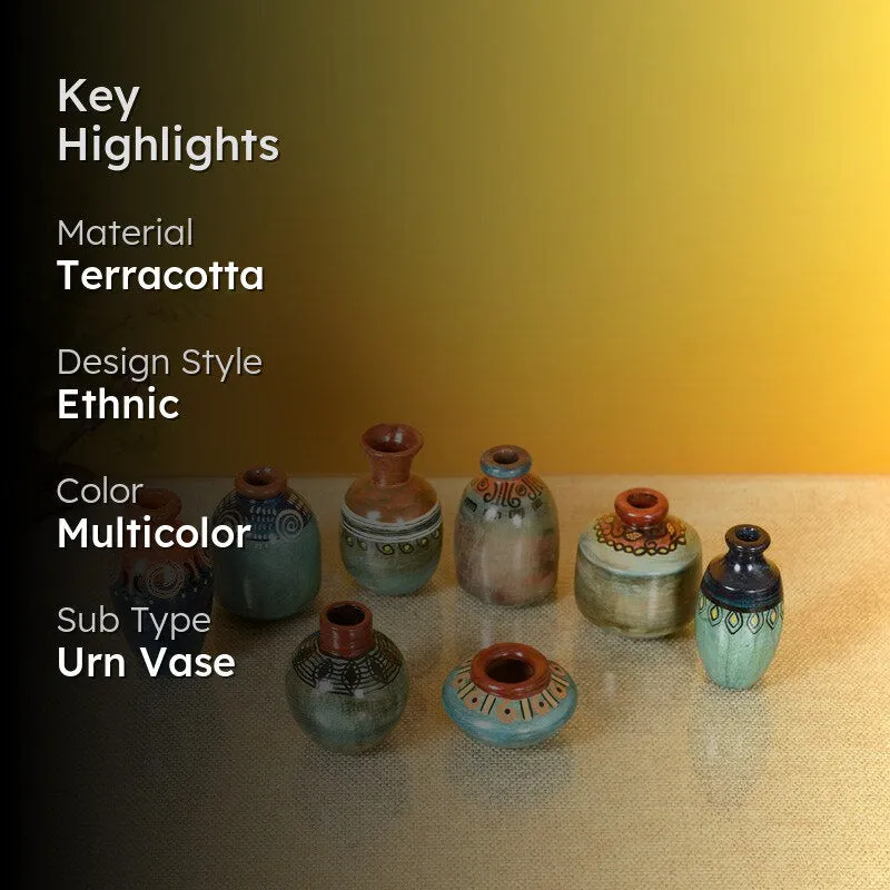 Kosha Terracotta Vase - Set of Eight media 2