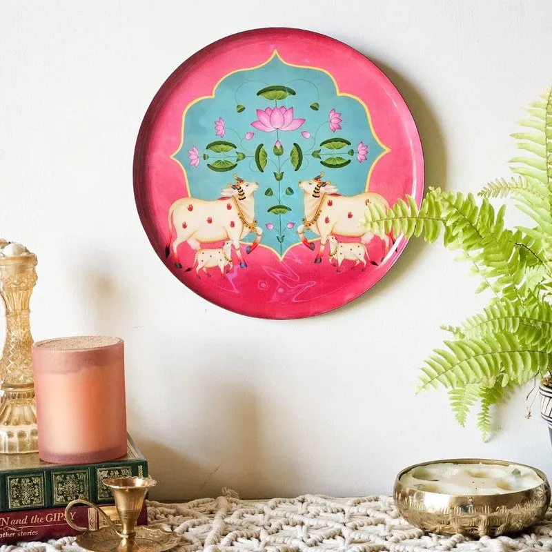 Pichwai Charms Wall Plate media 1