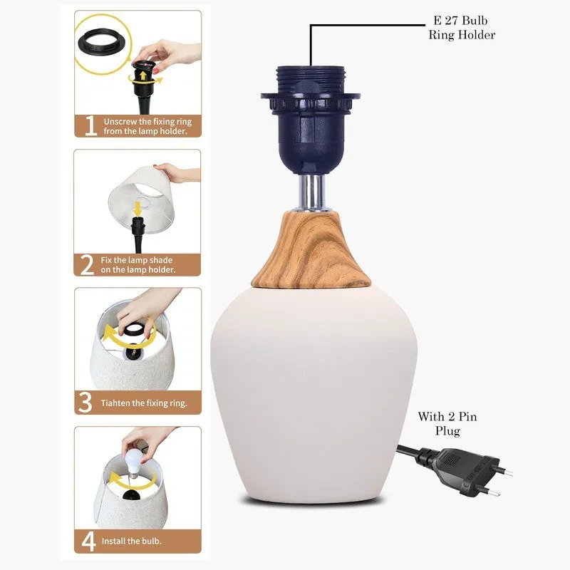 LightMode Pro Ceramic Table Lamp - White media 6