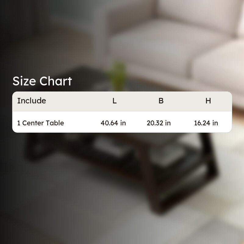 Azvino Sheesham Wooden Center Table - Brown media 10