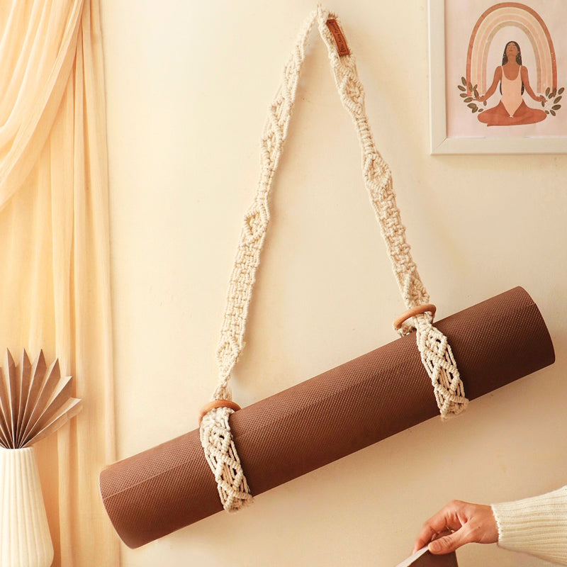 Gypsy Loop Macrame Yoga Mat Strap