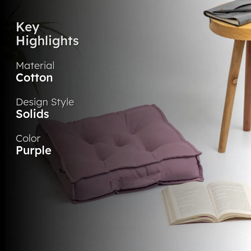 Tara Floor Cushion - Lilac Purple media 2