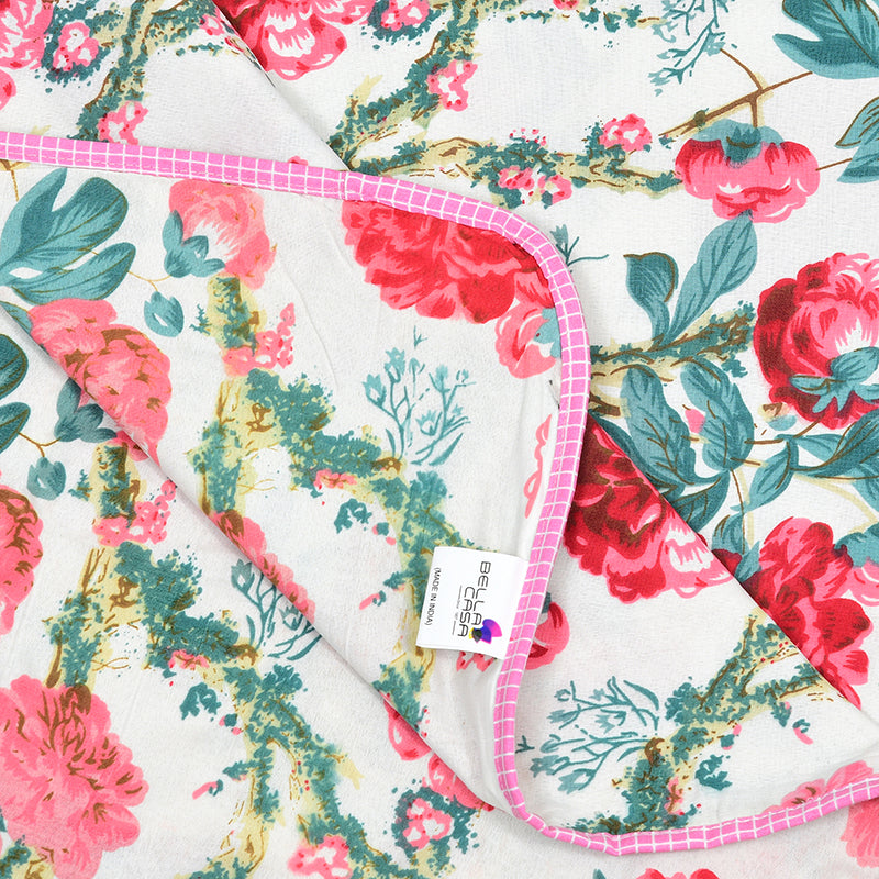 Fleur Fever Cotton Dohar - Red,Green media 8