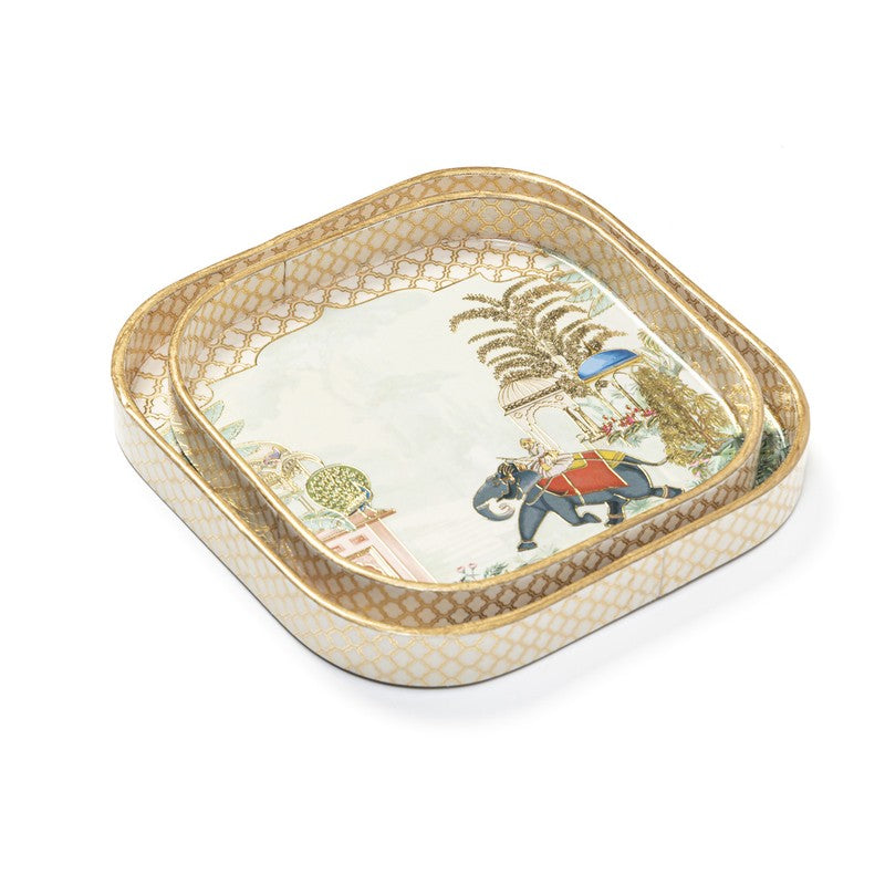 Darbar Gaj Serving Tray - Set Of Two media 7