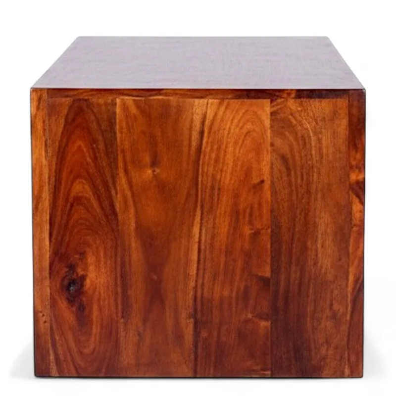 Borvon Sheesham Wooden Center Table - Brown media 5
