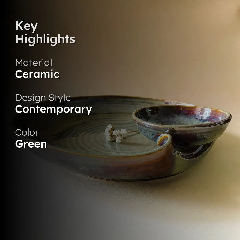 Saga Ceramic Chip & Dip Bowl media 2
