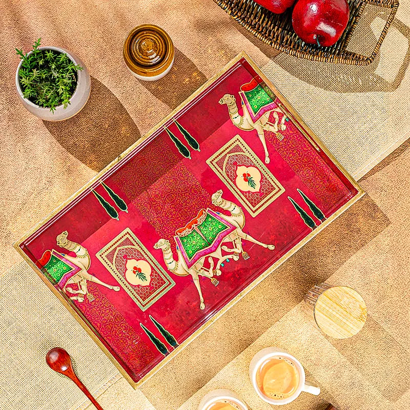 Camel Carriage Serving Tray media 3