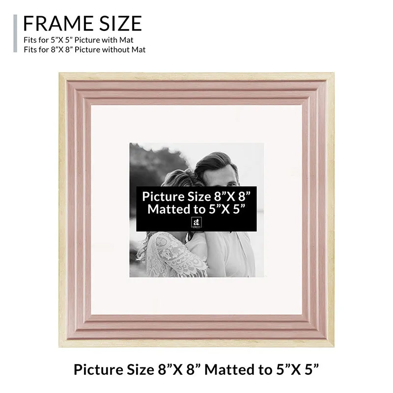 Time & Timber Lite Photo Frame (Pink) - Set Of Four media 8