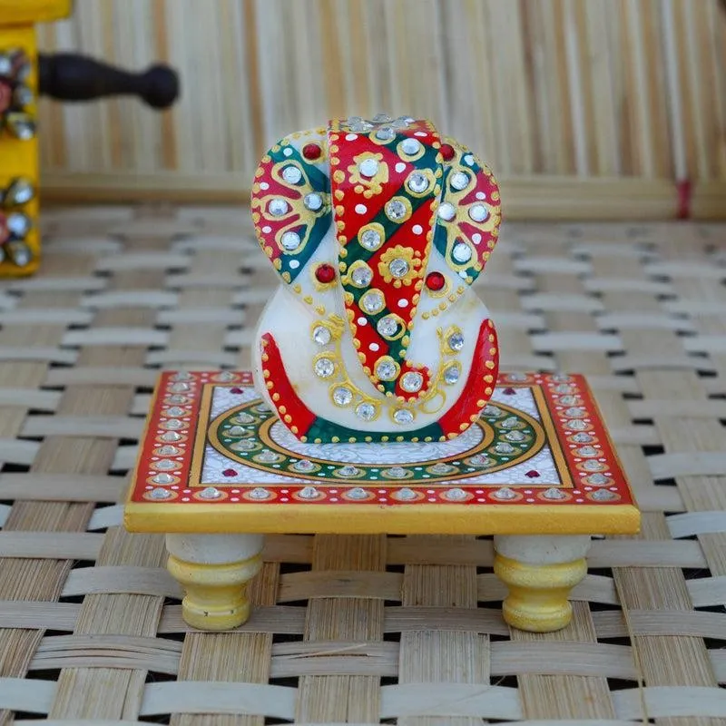 Vaira Ganesha On Marble Chowki media 4