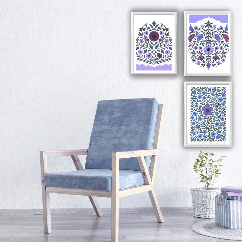 Royal Botanica Paper Wall Painting With Frame - White media 6