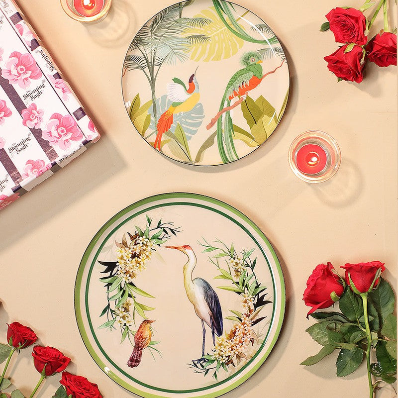 Jungle Echo Metal Wall Plates - Set Of Two