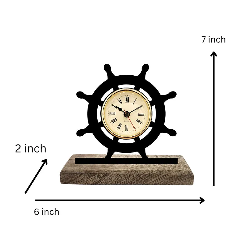 Spokes Of Time Analog Table Clock media 5