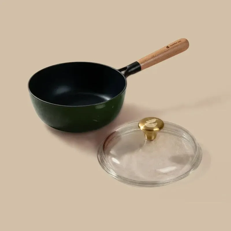 Cumin Co Enamel Cast Iron Sauce Pan (1500 mL) - Green media 5