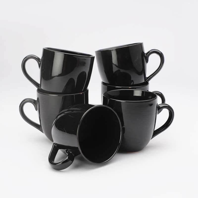 Sable Ceramic Coffee Mug (200 mL Each) - Set of Six media 6