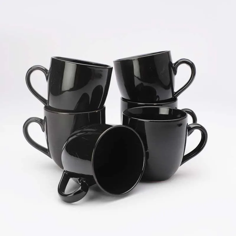 Sable Ceramic Coffee Mug (200 mL Each) - Set of Six media 6