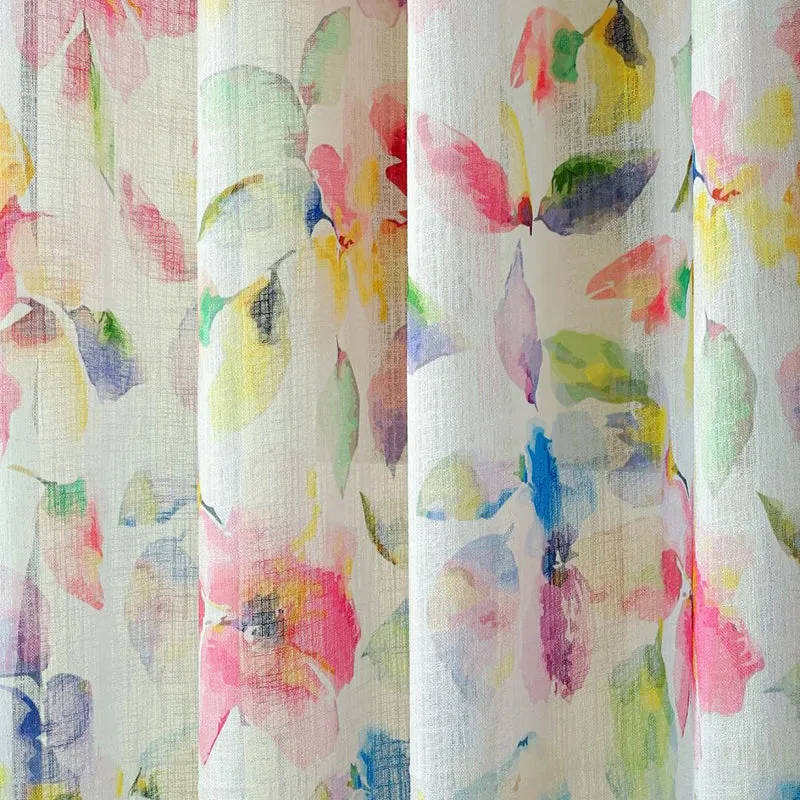 Serline Linen Texture Sheer Curtain - Set Of Two media 10