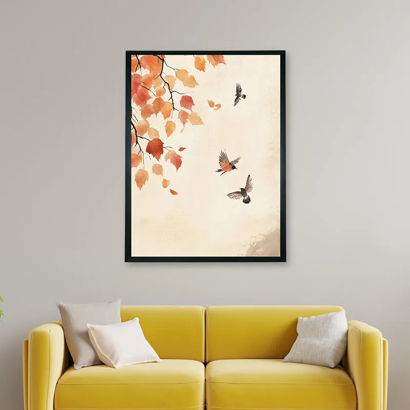 Autumn Birds Wall Art With Resin Frame media 5