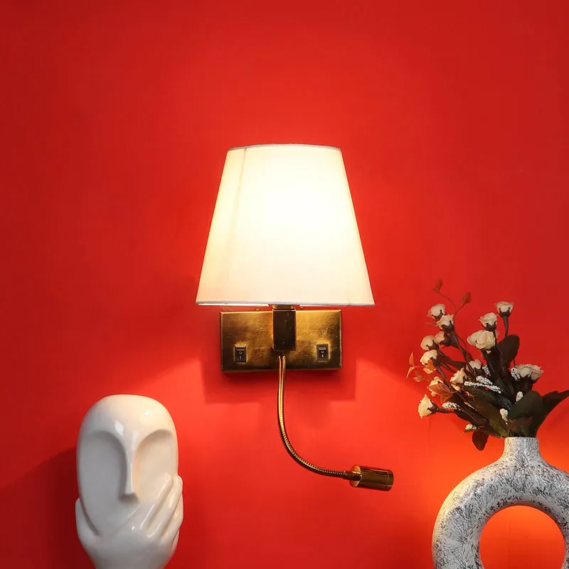 Nairobi Cotton Wall Lamp With Iron Base media 1