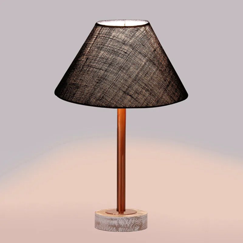 Sienna II Rodin Wooden Table Lamp - Blue,Copper,White media 5