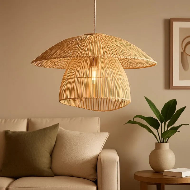 Loomara Wooden Ceiling Lamp media 1