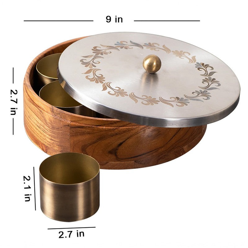 Teaky Masala Box - Brown & Silver media 6