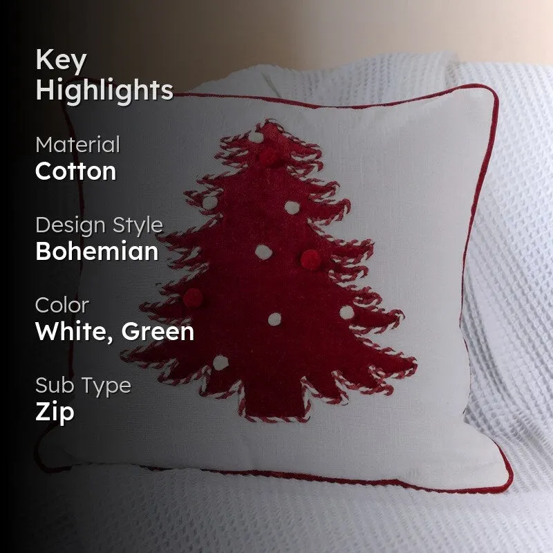 Festive Pine Cotton Cushion media 2