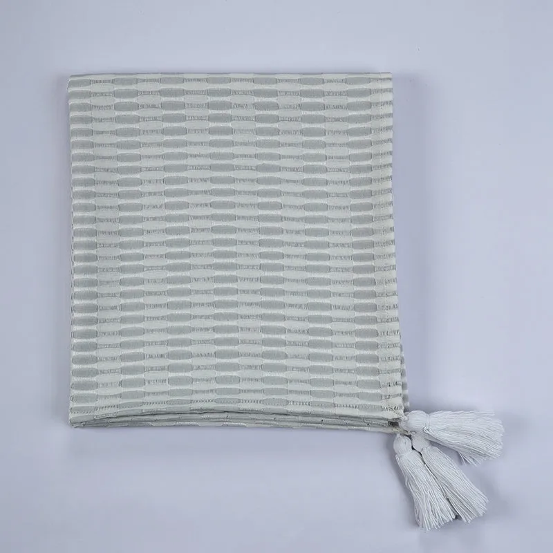 Indie Stitch Geometric Cotton Throw media 3