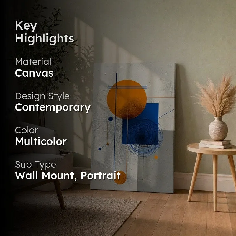 Modern Shape Harmony Canvas Wall Art media 2