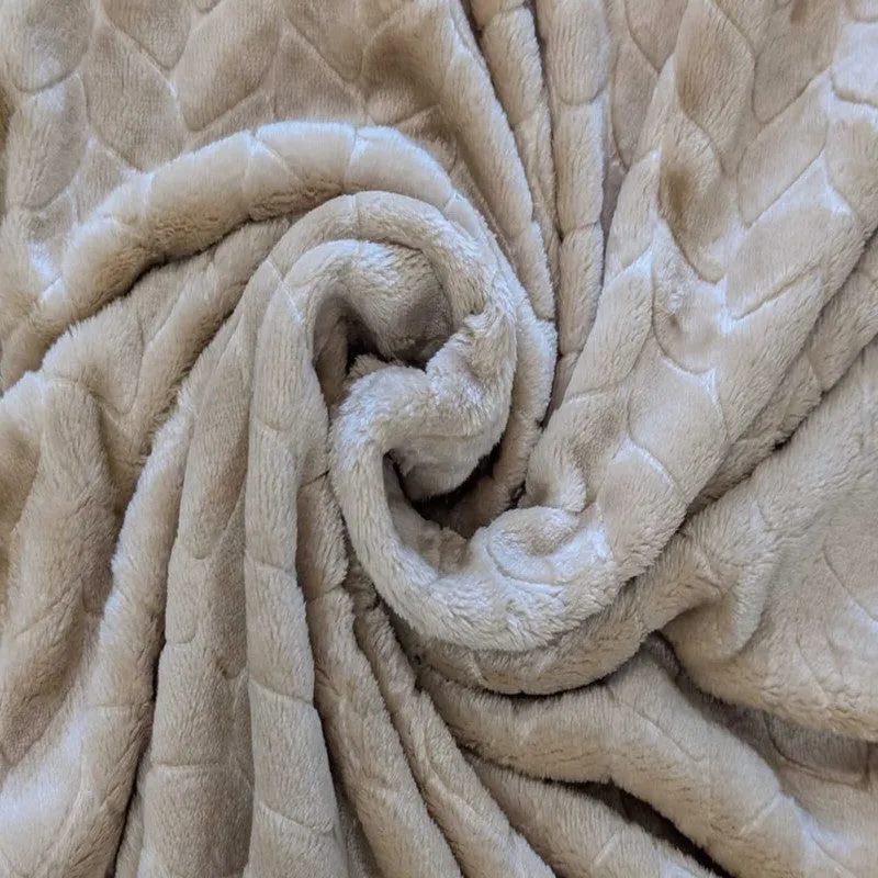 Solida Wool Blankets (Beige) - 330 GSM media 3