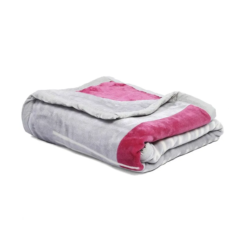 Monte Carlo Urban Harmony Blanket (Maroon,Grey)- 500 GSM media 5