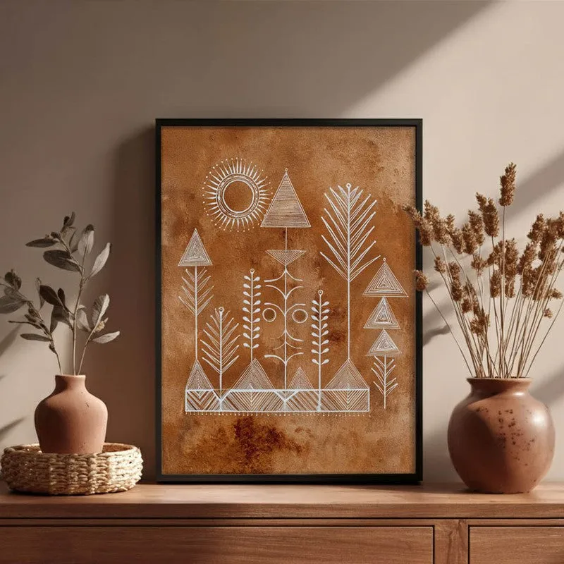Tribalin Canvas Wall Painting With Black Frame media 6
