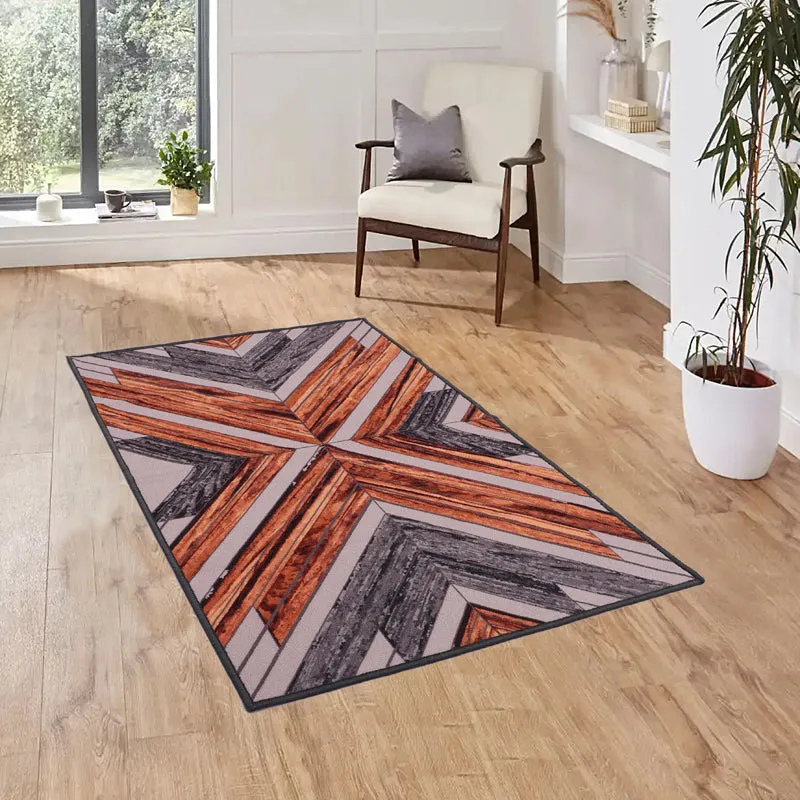 Rustic Diagonals Anti-Skid Carpet media 3