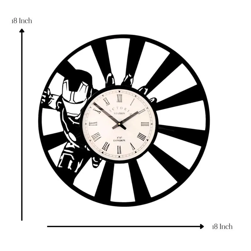 Agentime Steel Analog Wall Clock - Black media 7