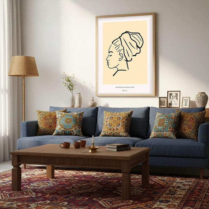 Aura Archival Canvas Wall Art - Natural Brown Frame media 3
