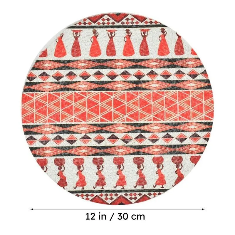 Nirdi Round Placemat - Set Of Four media 7
