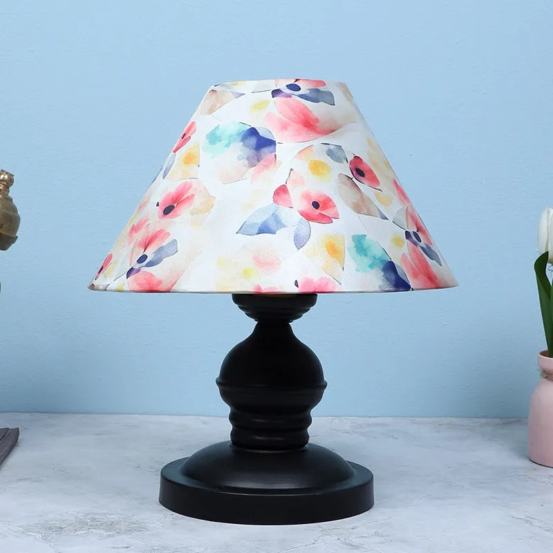 Luna Borealis Prima Printed Mango Wood Table Lamp - Multicolor media 2