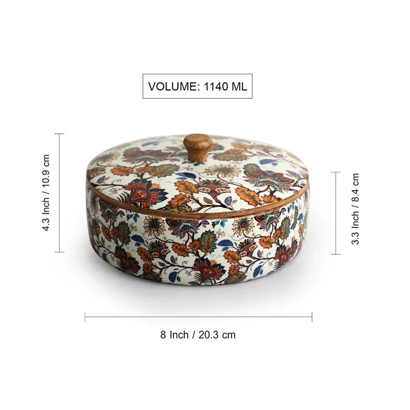 Desi Gulzar Enamelled Mango Wood Roti Box media 8