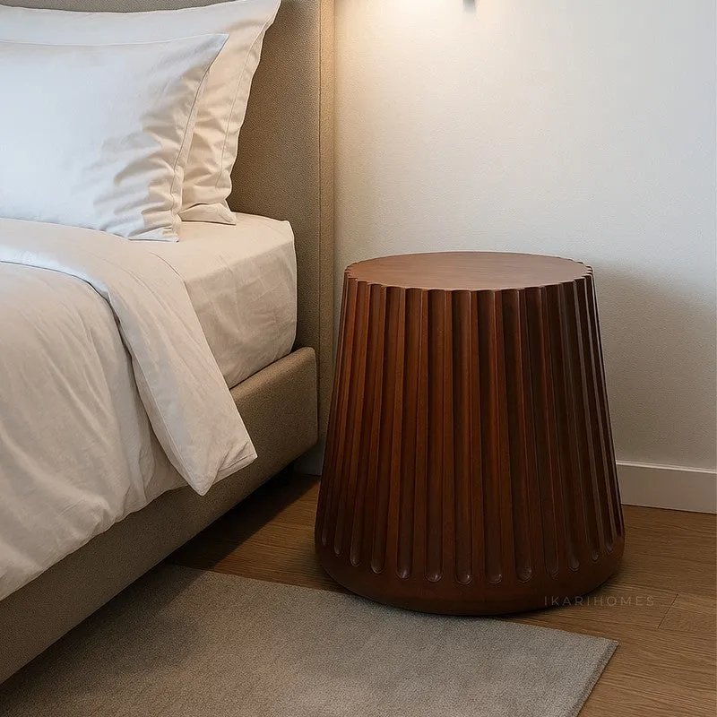 Fluted Barrel Mango Wood Coffee Table media 8