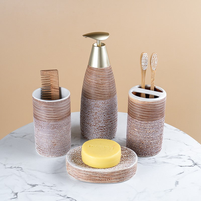 HygiaFlow Ceramic Bathroom Set - Four Piece Set media 3
