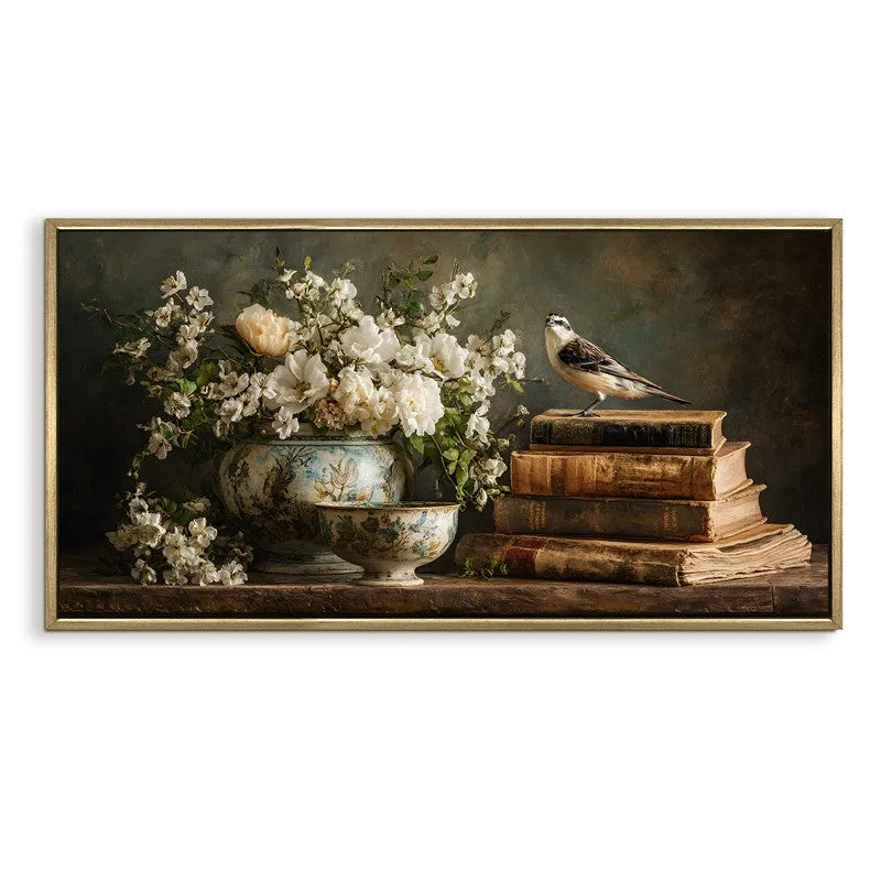 Sparrow Books Canvas Wall Painting With Frame media 3