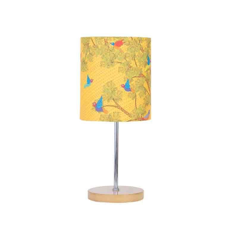 Gond Art Fabric Table Lamp - Multicolor media 4