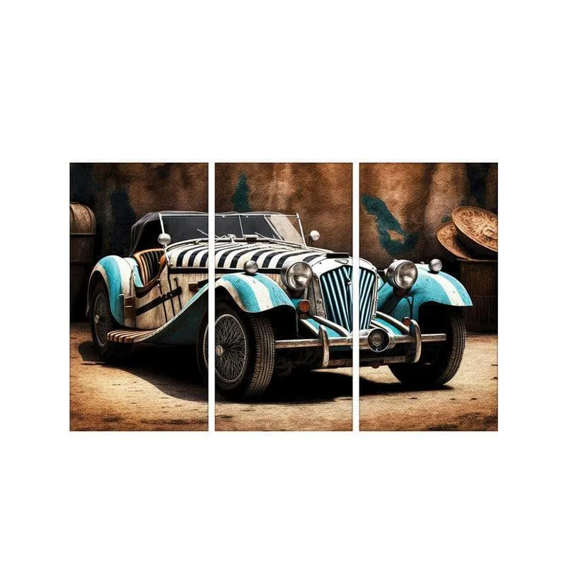 Auto Odyssey Canvas Wall Art - Set Of Three media 3